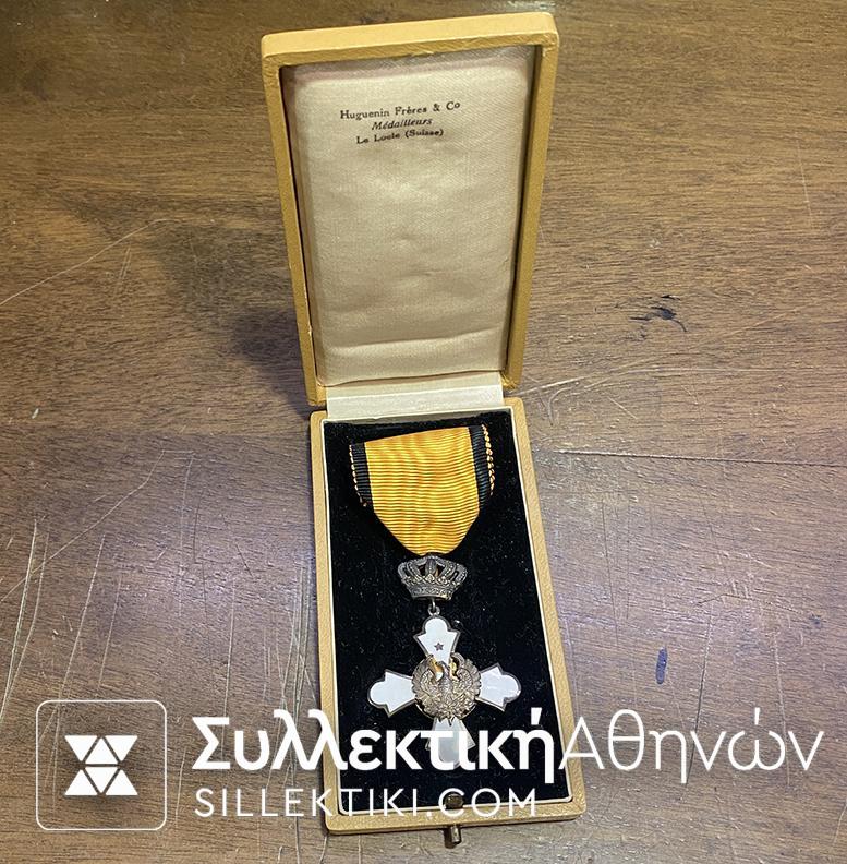 Χρυσός Ιππότης Του Φοίνικα Εποχής Βασιλέως Παύλου Στο Κουτί του ΚΑτασκευή HUGUENIN